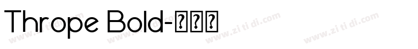 Thrope Bold字体转换